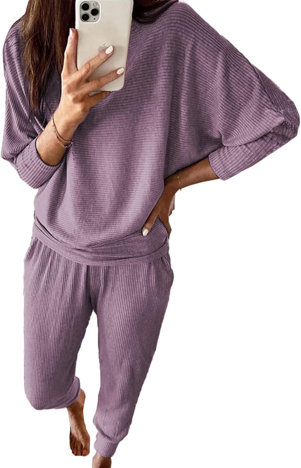 PRETTYGARDEN Women's Fall 2 Piece Lounge Set for Cozy Comfort