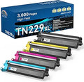TN229XL Toner Cartridge Set for Brother Printers - High Yield 4-Pack