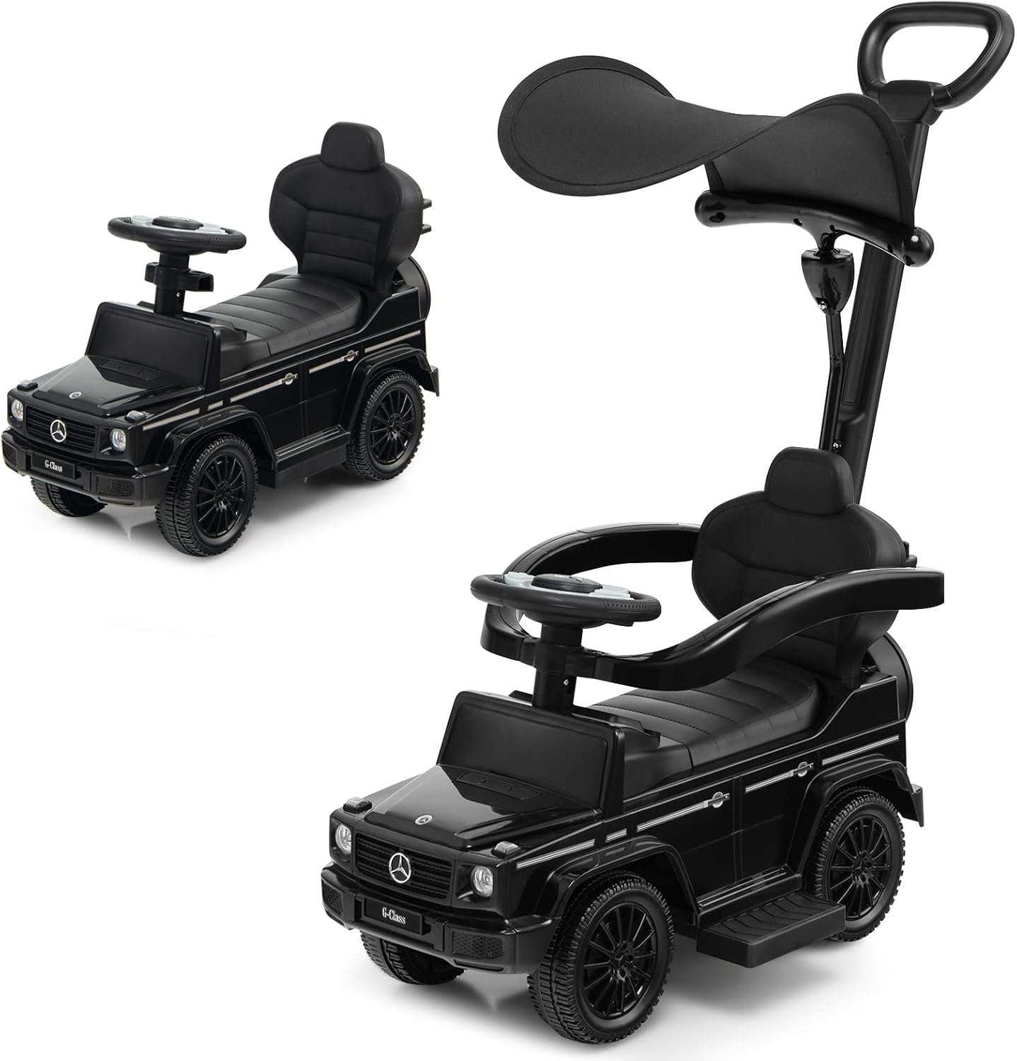 Costzon 3 in 1 Push Car for Toddlers - Mercedes Benz Style