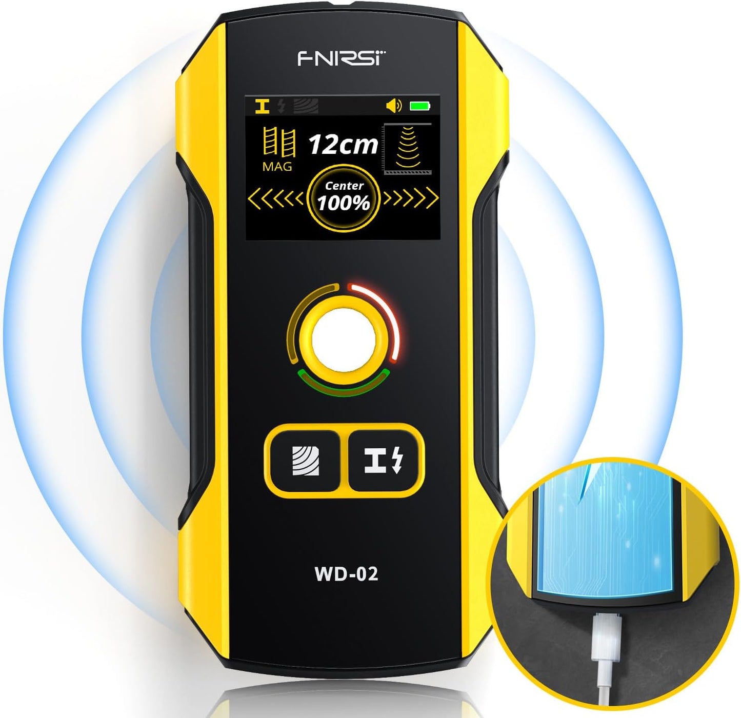Stud Finder Wall Scanner - FNIRSI WD-02 with TFT Display