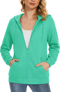 Women's Fleece Lined Zip Up Hoodies Casual Hooded Jacket - Cozy Layer