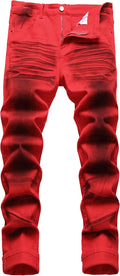 DANT BULUN Men's Ripped Distressed Slim Fit Straight Leg (Style TS33)