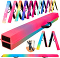 6 Foot Folding Gymnastics Balance Beam with Extra Firm Foam Support