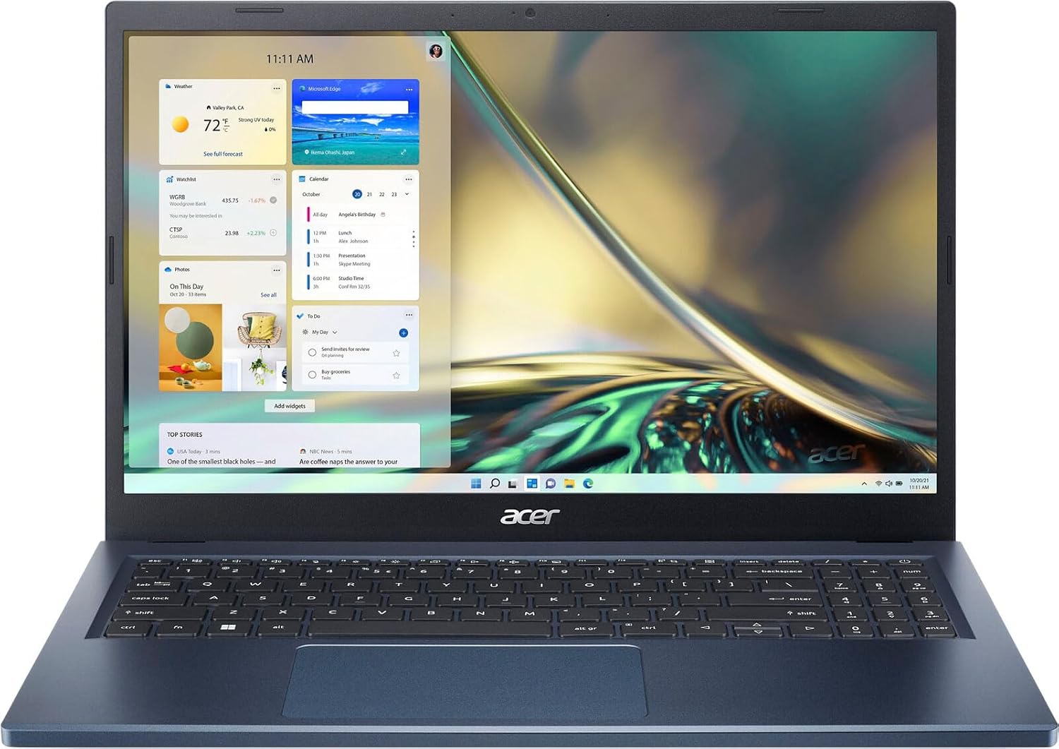 acer Aspire 3 Laptop with 15.6in Full HD Touch Display