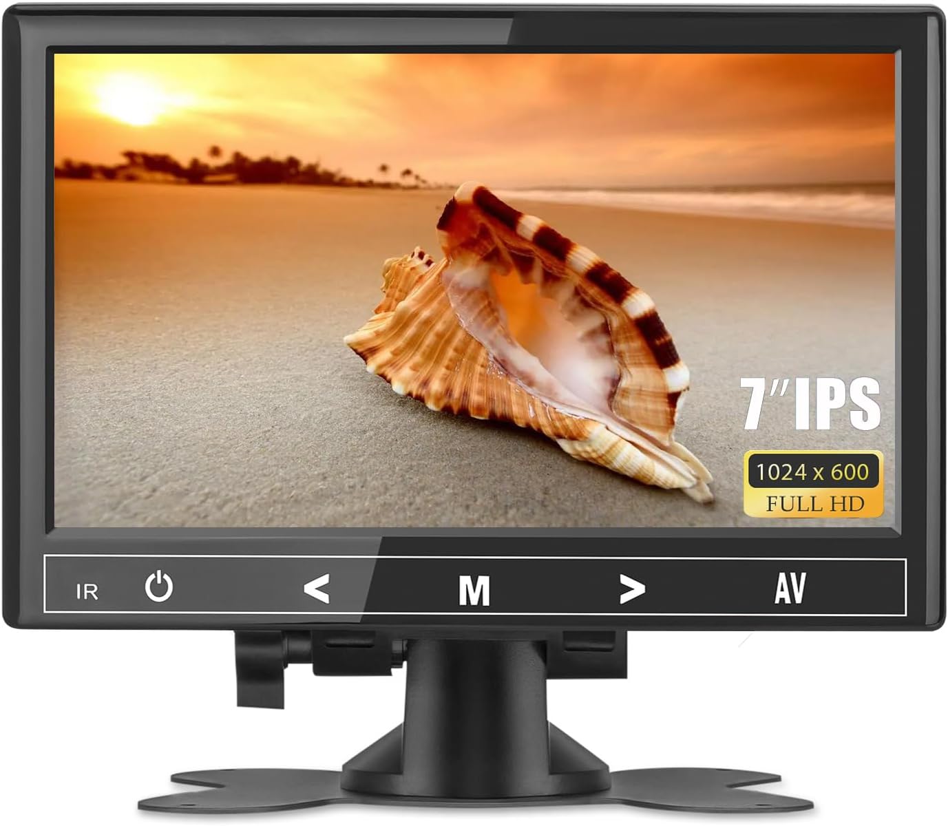 7 Inch Mini Monitor with HDMI, VGA, and AV for Versatile Use