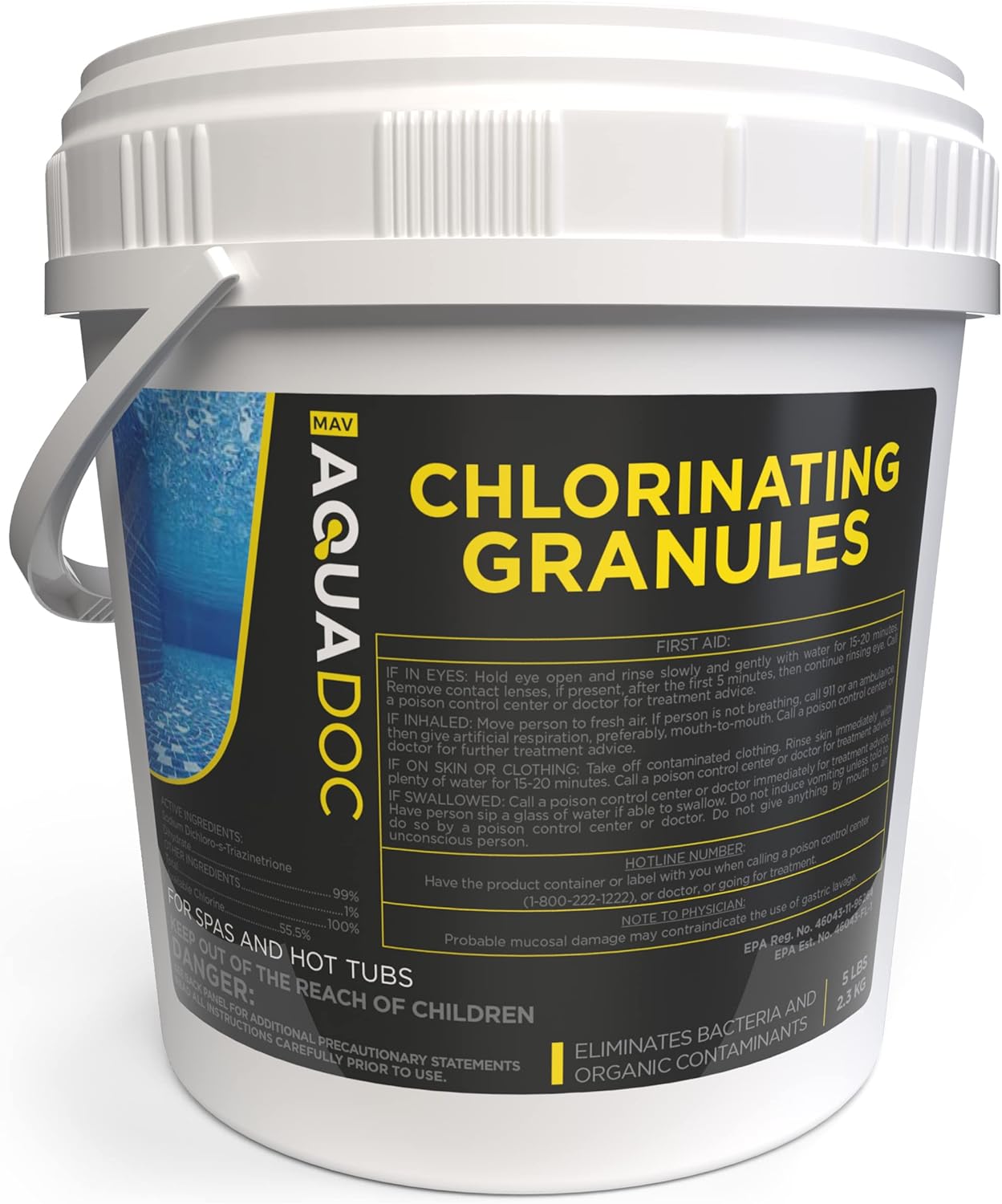 AquaDoc Spa Chlorine Granules for Quick Hot Tub Sanitization