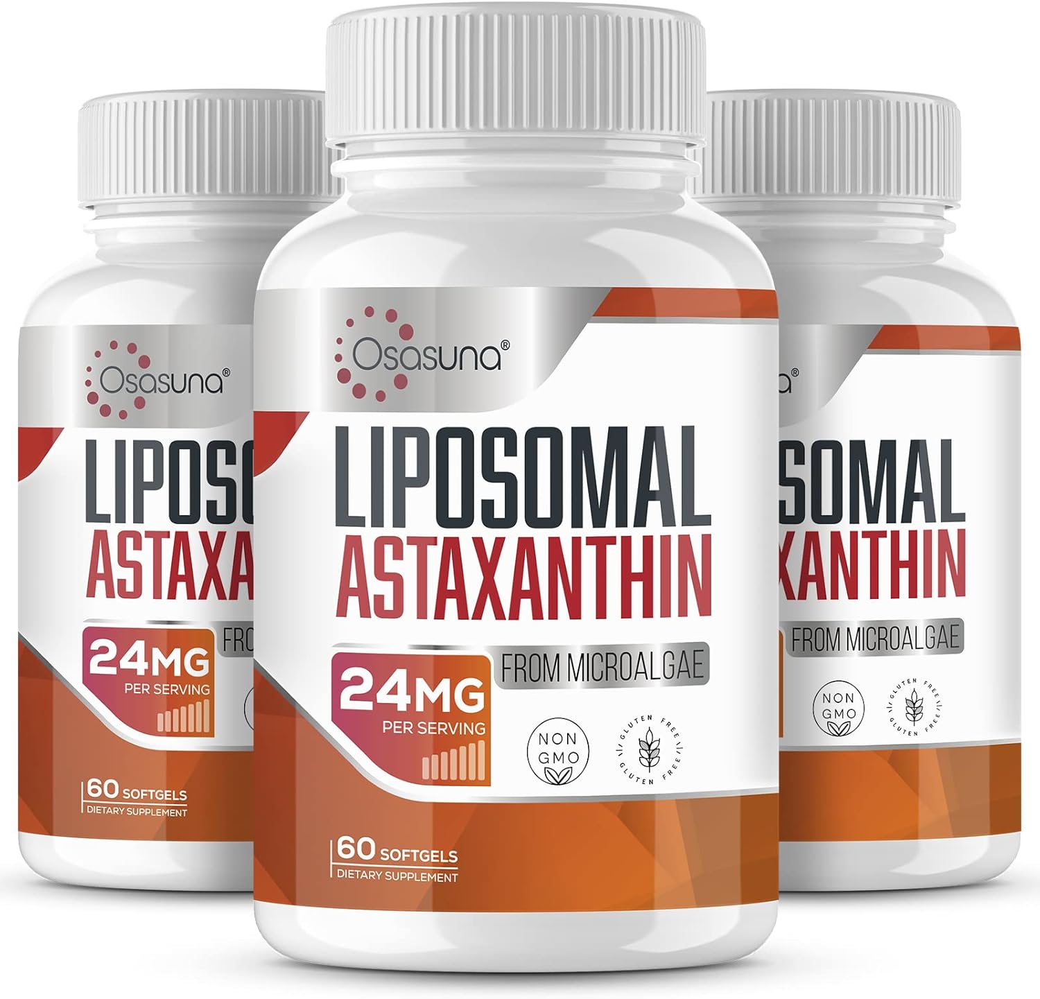 Liposomal 24mg Astaxanthin Supplement for Immunity and Skin