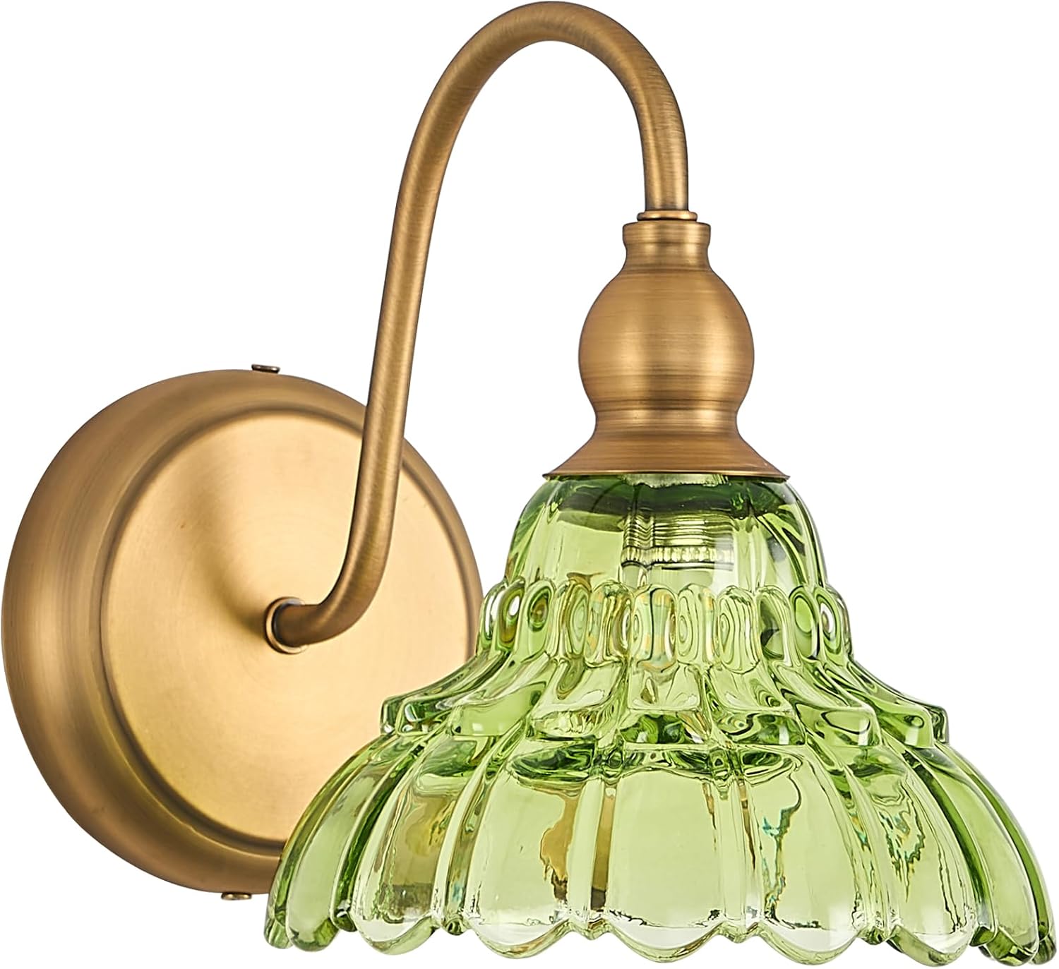 Vintage Bathroom Wall Sconces for Elegant Green Lighting