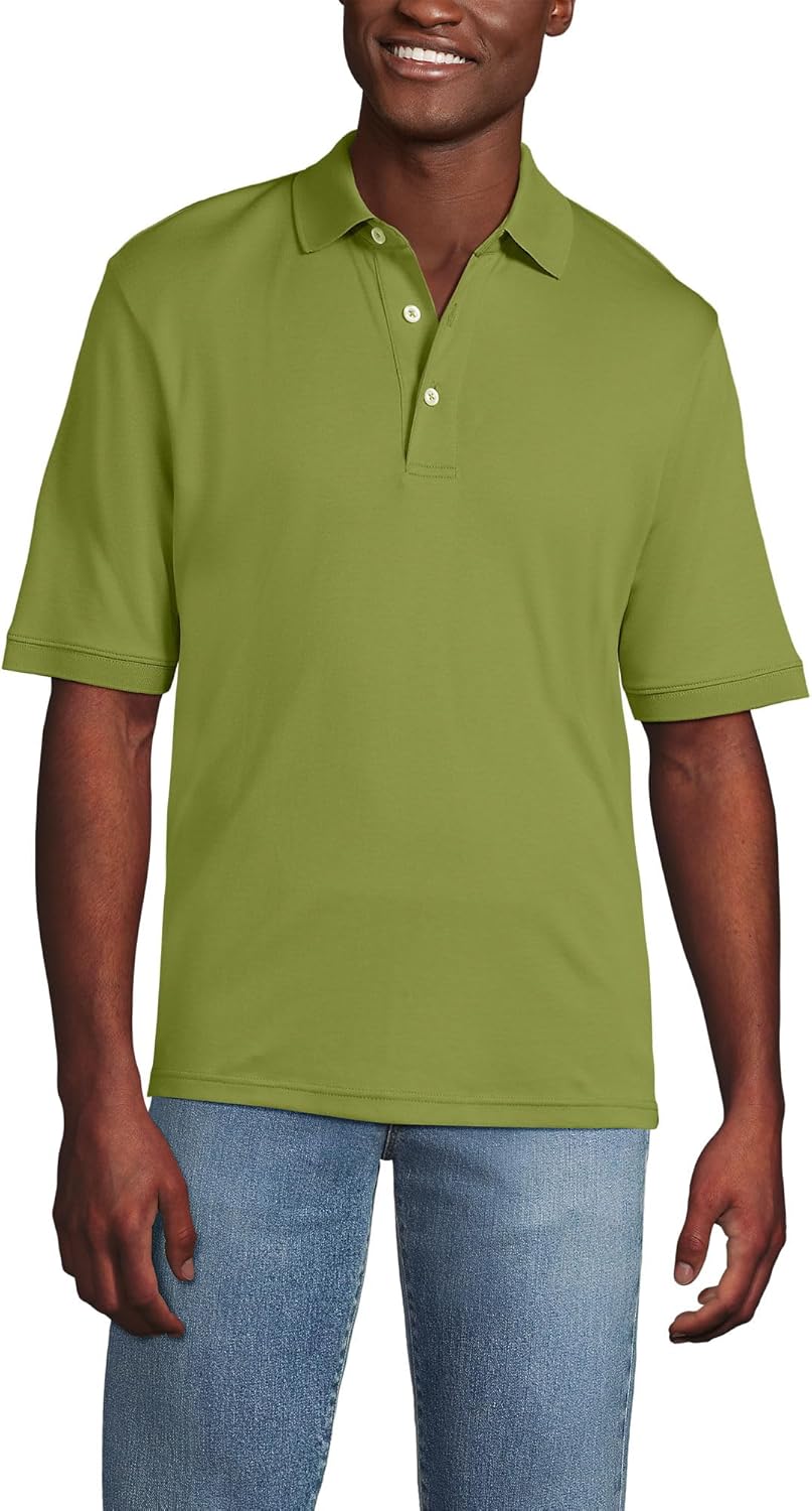 Lands' End Men's Short Sleeve Supima Cotton Polo Shirt Review