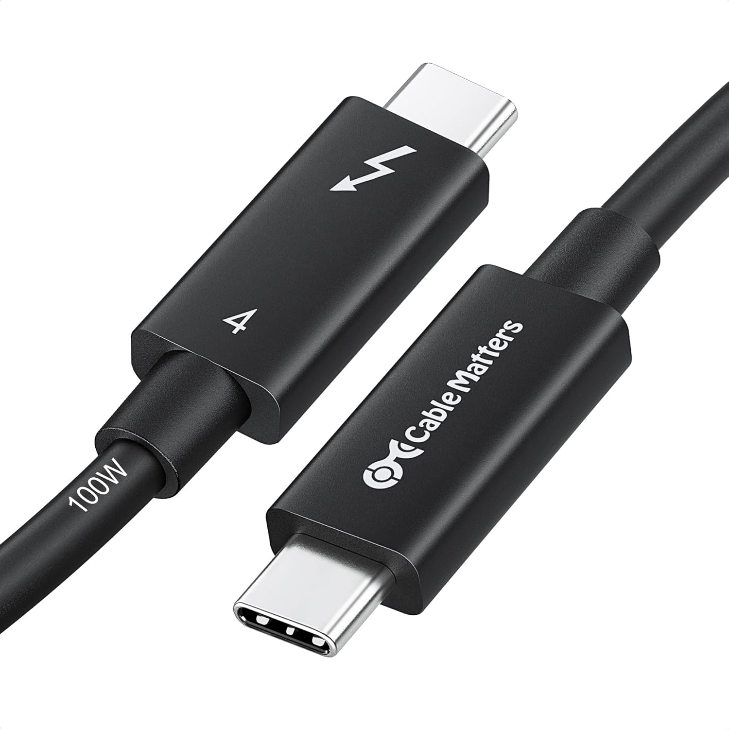 40Gbps Thunderbolt 4 Cable - 100W Charging, 8K Video