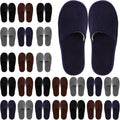 Geyoga 24 Pairs Disposable Slippers for Guests - Soft Cotton Spa Kit