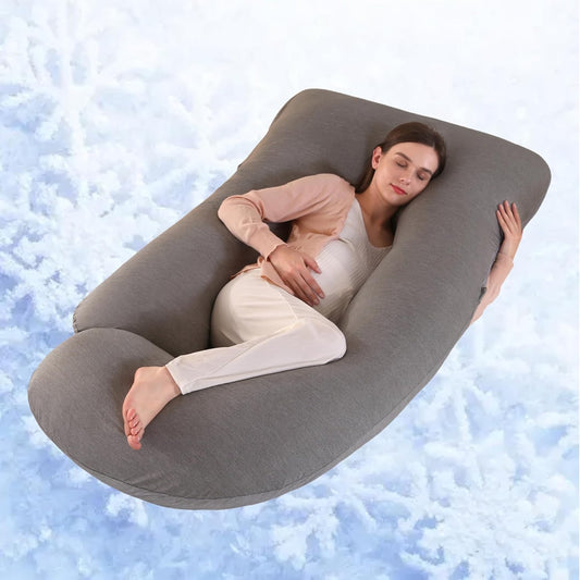 ALLOPERA Pregnancy Pillow - Full Body Maternity Support 57 in