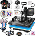 WHUBEFY Heat Press 8 in 1 Multifunctional Heat Transfer Machine