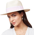 Pineapple&Star Sun Straw Fedora - Packable UPF50+ Beach Hat
