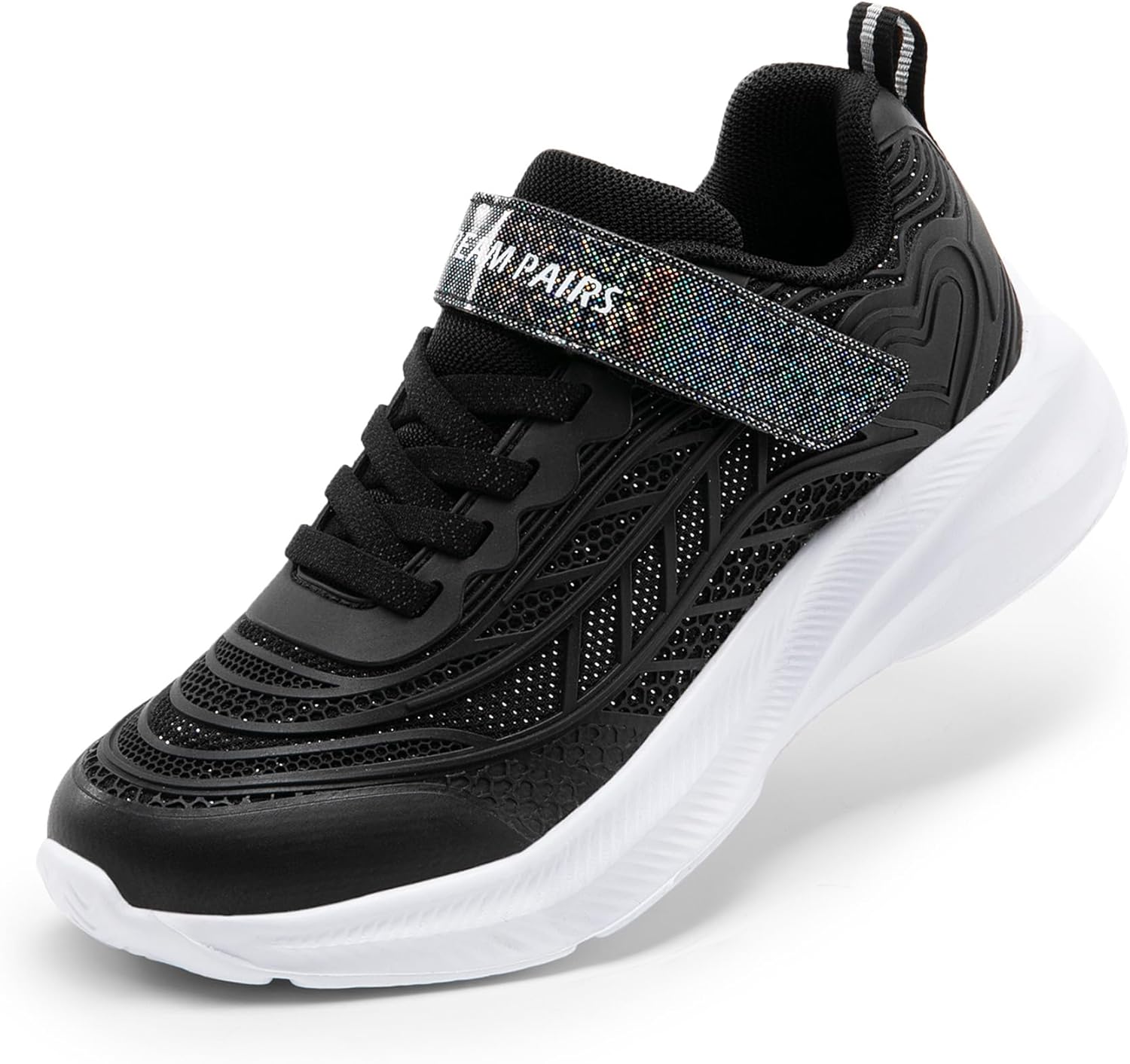 DREAM PAIRS Girls Tennis Sparkle Ease Running Sneakers for Kids