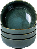 UNICASA Ceramic Cereal Bowls Set 18 OZ Teal - Durable Everyday Bowls