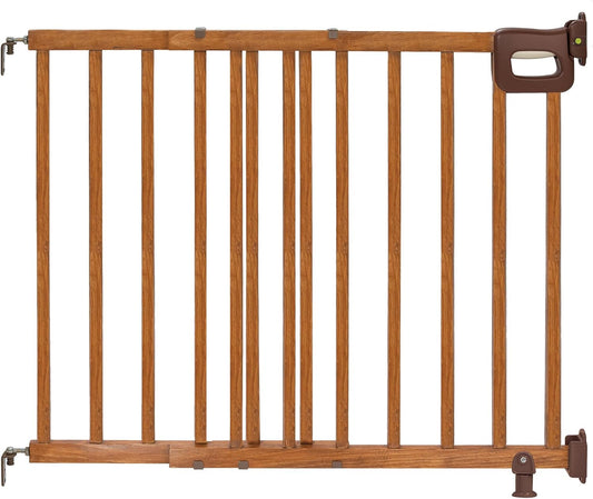 Summer Wood Safety Gate - 32-48 Wide, 33 Tall, Cherry, Banister/Wall Mounts