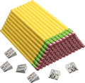 Jumbo Classroom Pencils 96 Pack with 6 Sharpeners - Beginner Grip