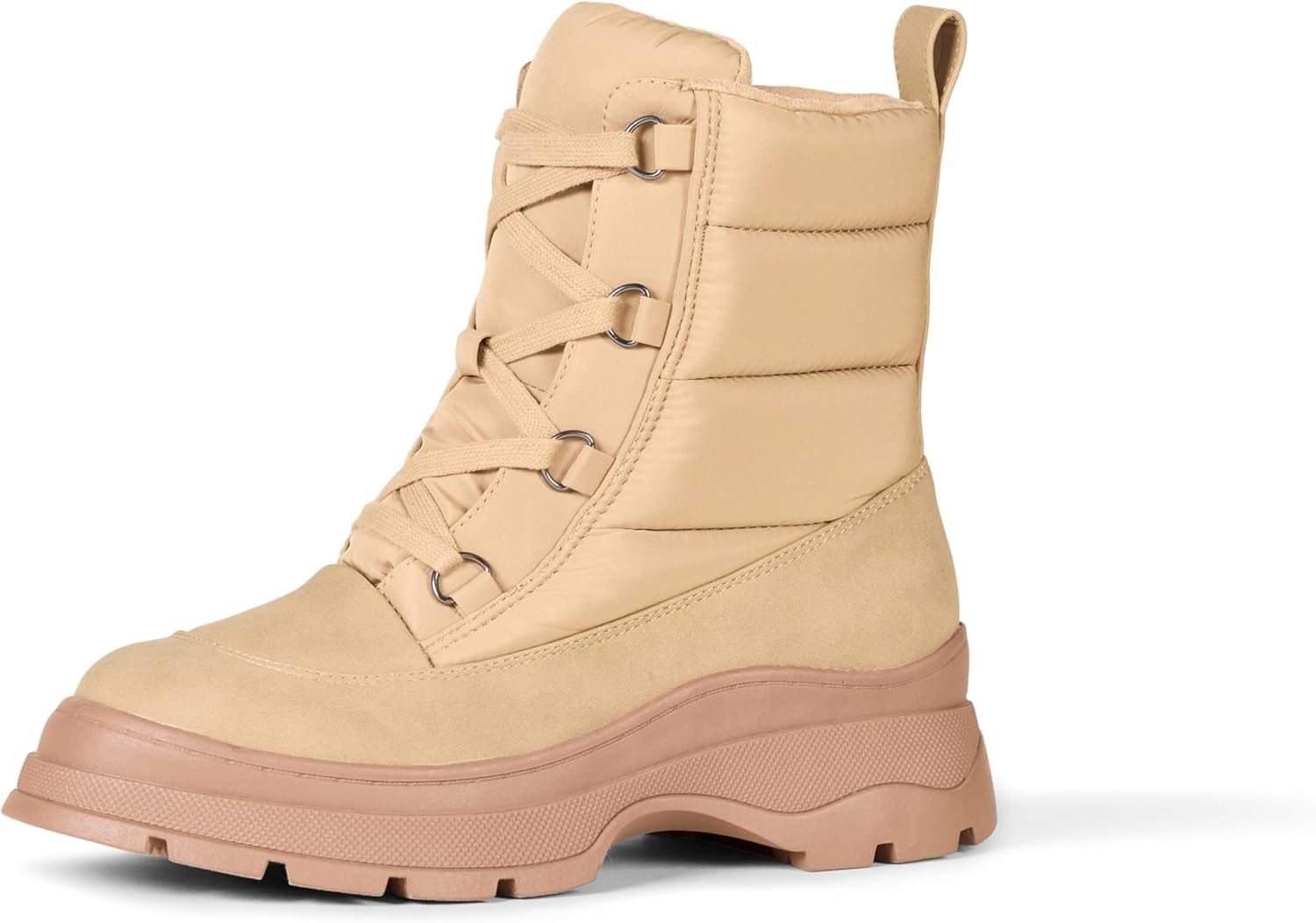 Lace Up Puffer Boots for Women with Comfort and Style