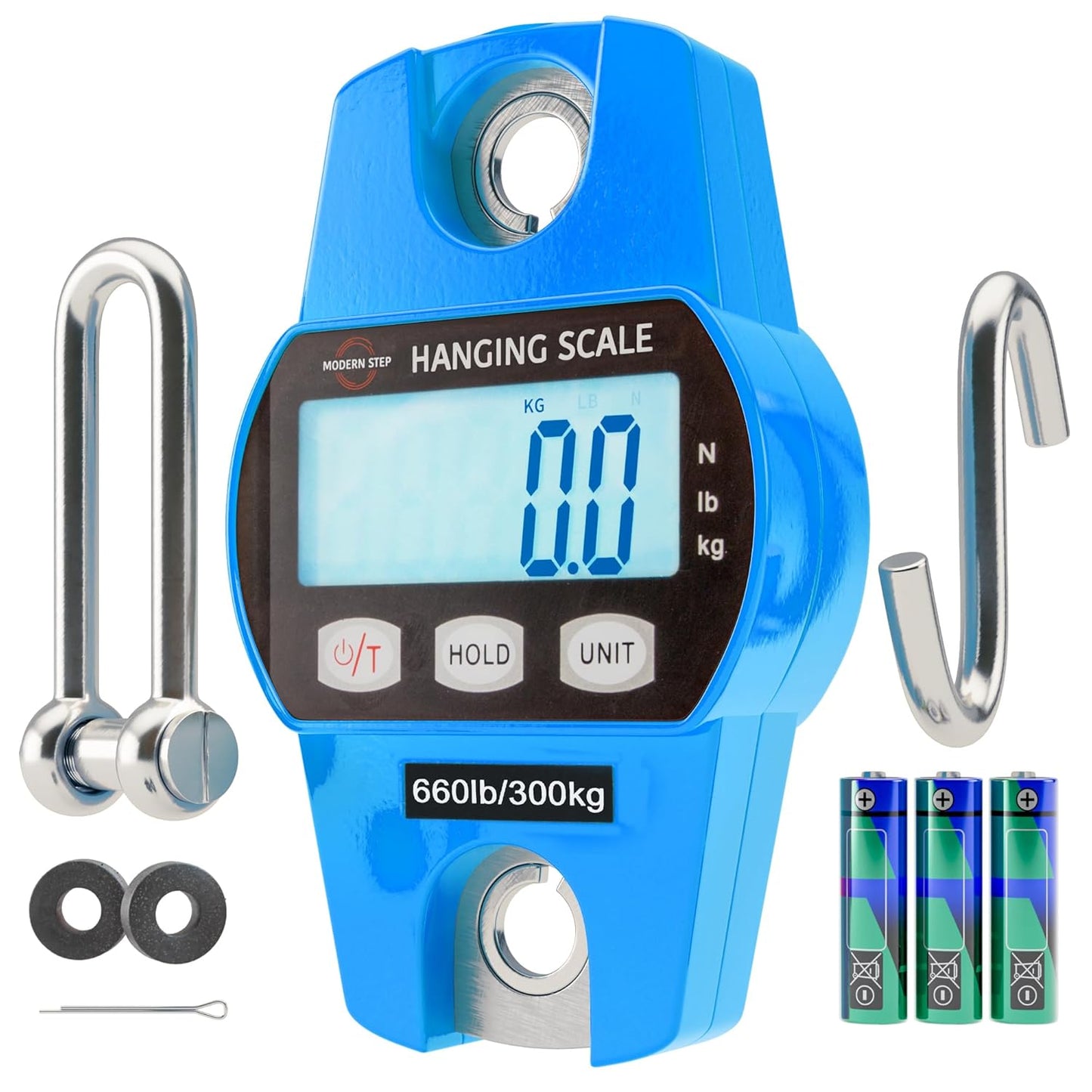 Digital Hanging Scale 660 LB - Heavy Duty Waterproof Fish Scale
