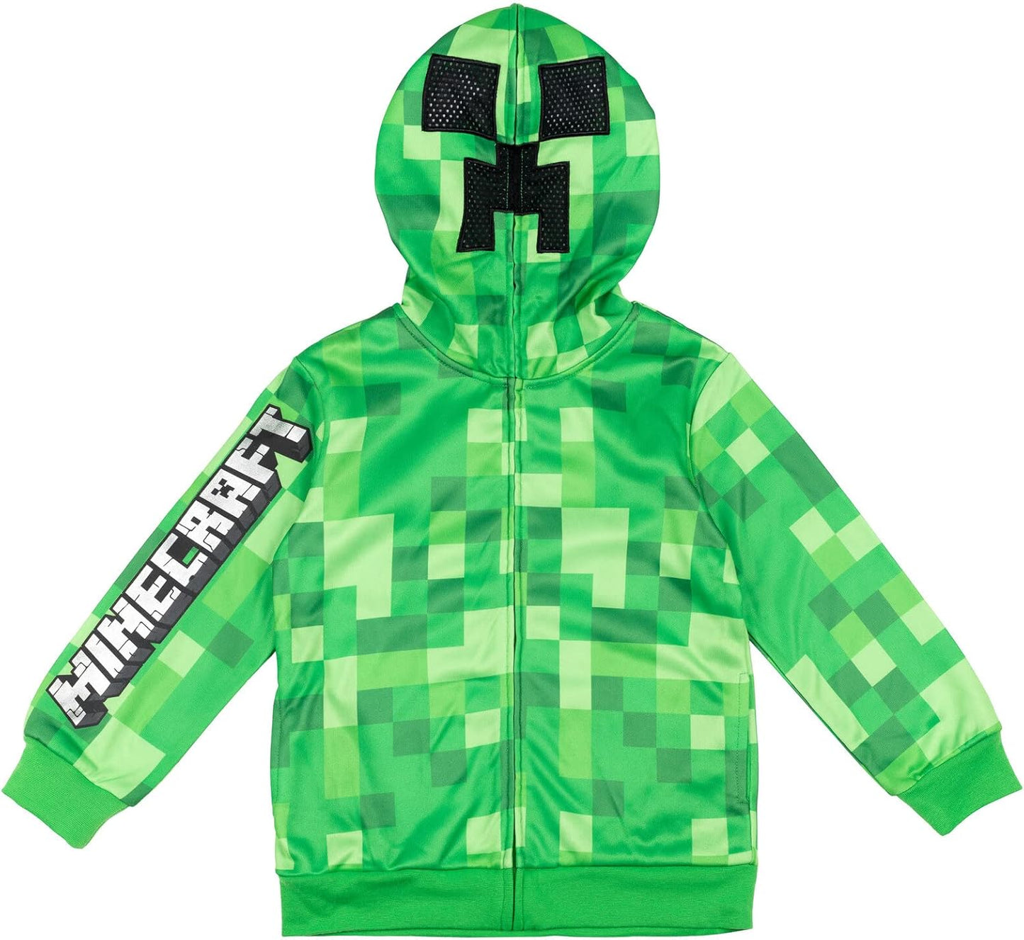 Minecraft Fleece Zip Up Hoodie for Kids - Comfy & Stylish