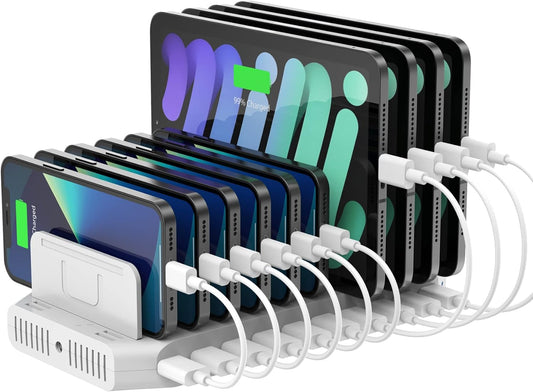 iPad Charging Station with Quick Charge 3.0 for Multiple Devices