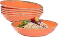 Farmhouse Melamine Pasta Bowls Set, 42 OZ Large Fruit Bowl - Durable
