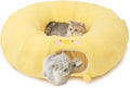 EHEYCIGA Cat Tunnel Bed for Indoor Cats - Playful Tunnel with Washable