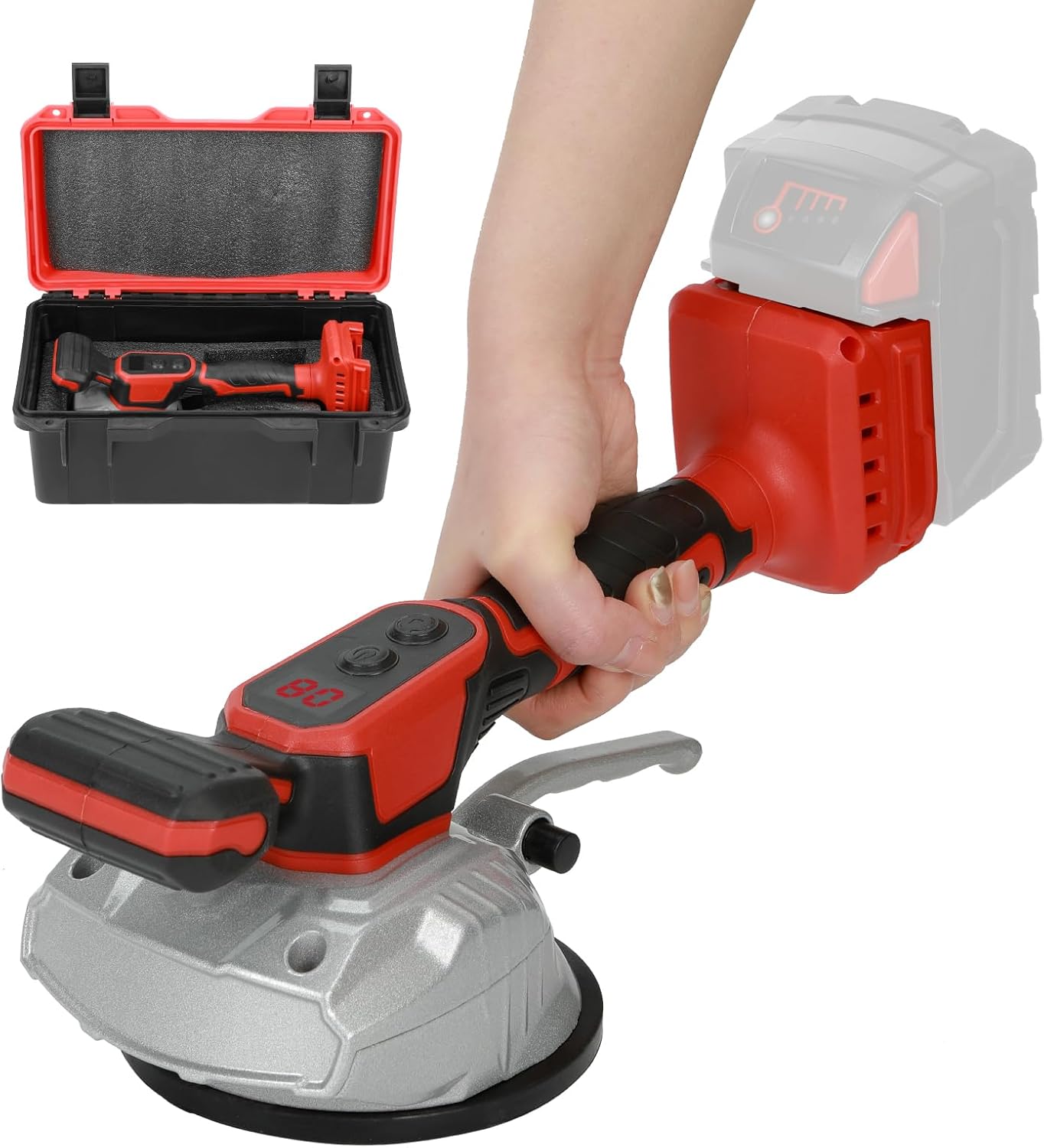 Cordless Tile Vibration Leveling Machine for Milwaukee 18V Use