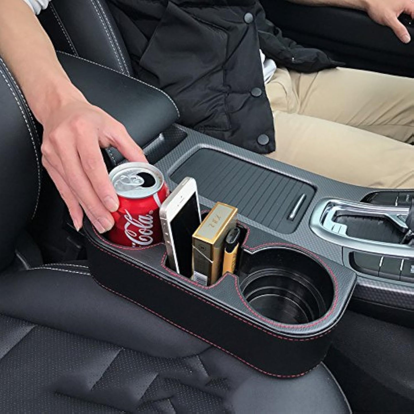 IOKONE Car Cup Holder & Organizer - Extra Storage!