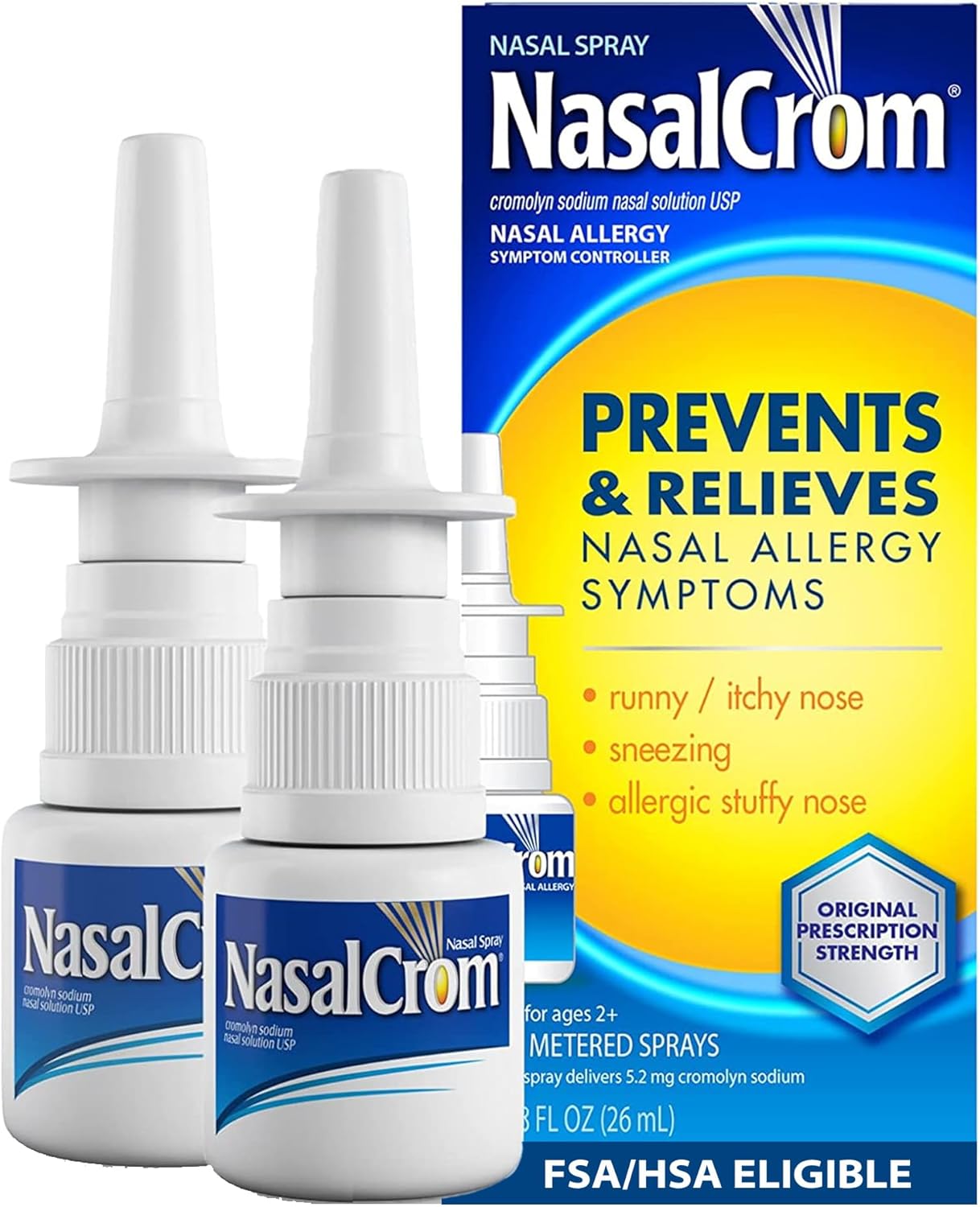 NasalCrom Nasal Spray Allergy Symptom Controller for Relief