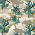 100% Combed Cotton Printed Fabric by the Yard - Soft, Breathable Taupe