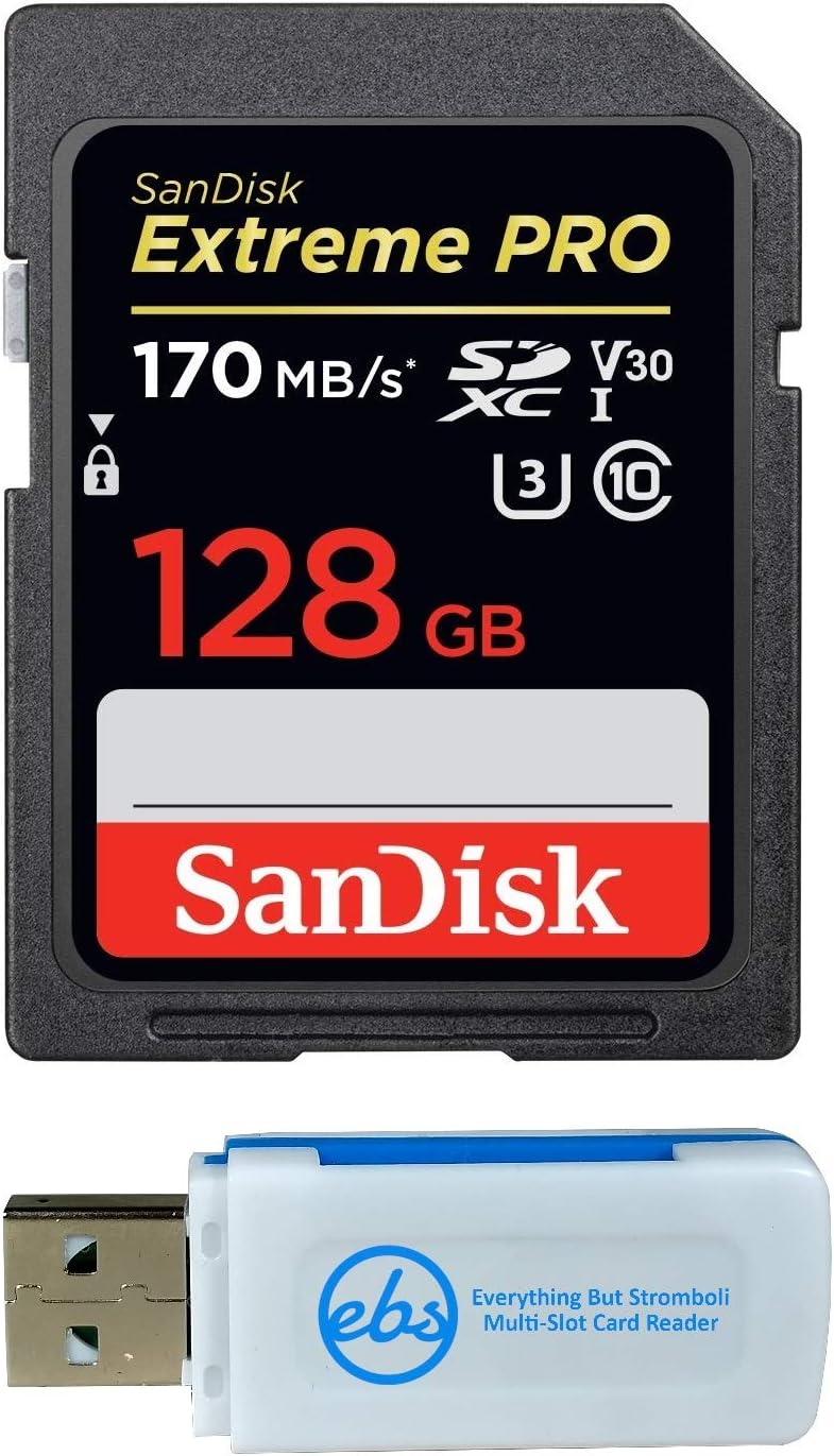High-Speed 128GB SanDisk Memory Card Bundle