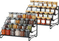 Jolitac 4-Tier Spice Rack Organizer - Depth Adjustable Step Shelf