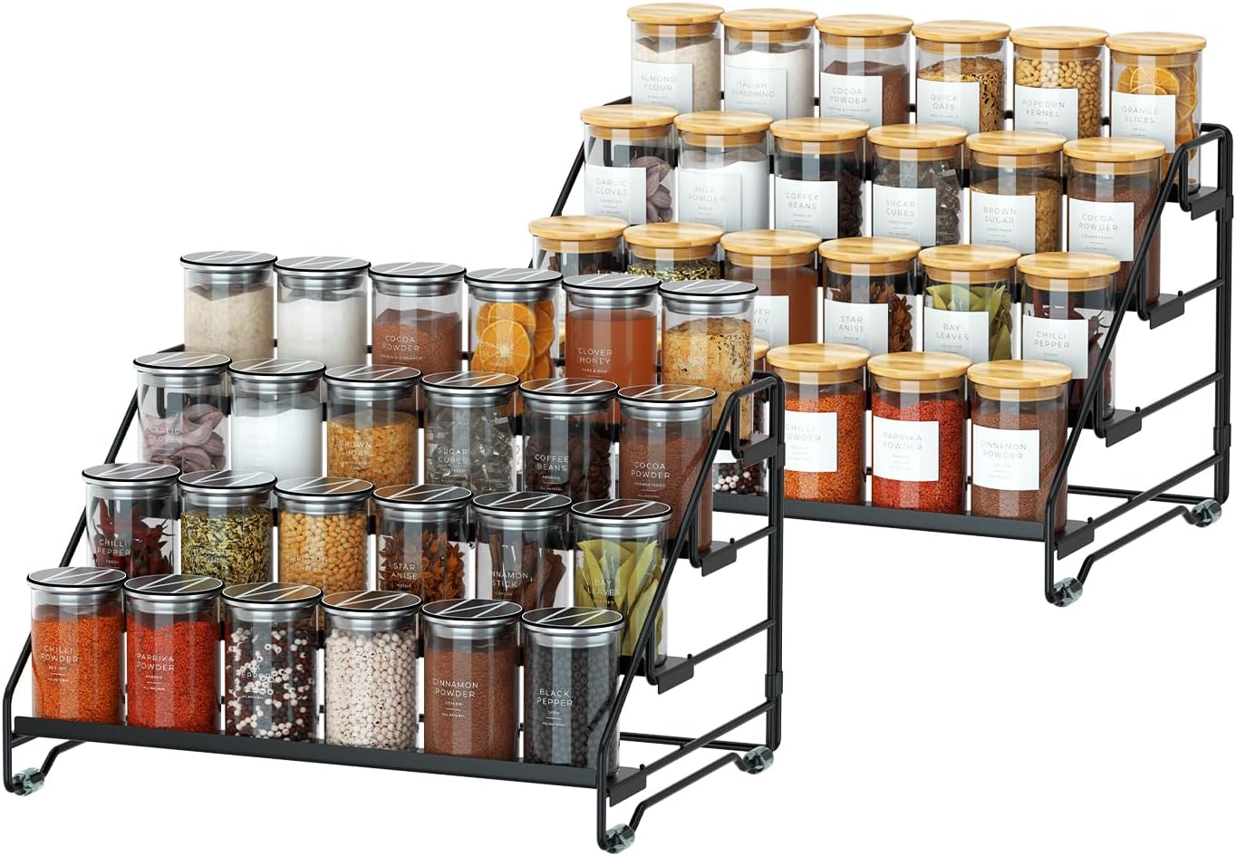 Jolitac 4-Tier Spice Rack Organizer for Kitchen Storage Needs