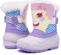 MORENDL Kids Waterproof Insulated Winter Snow Boots for Toddlers