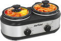 Sunvivi Dual Slow Cooker Buffet Server and Food Warmer - Dual Pots
