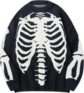 Yimoon Men's Graphic Oversized Cable Knit Sweater for Cozy Style