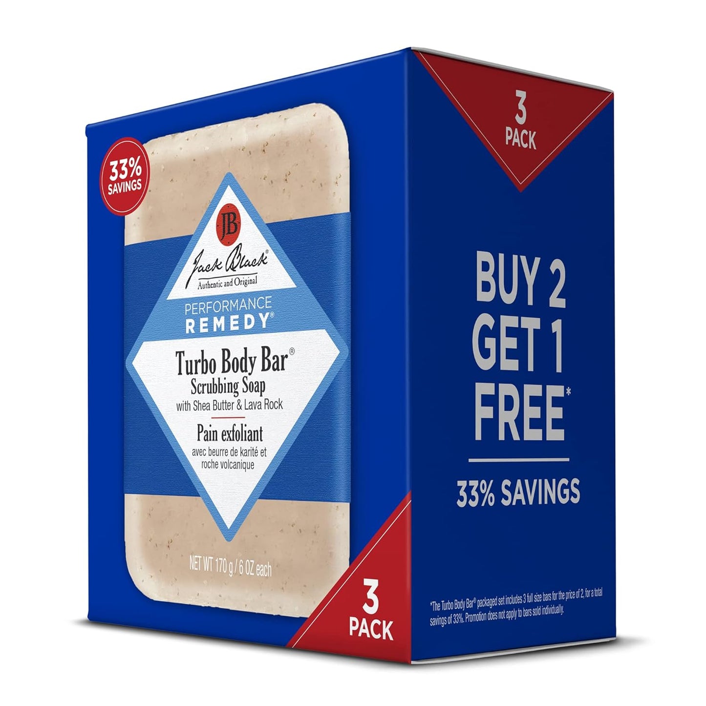 Jack Black Turbo Body Bar Scrubbing Soap for Ultimate Clean