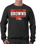 Charcoal Cleveland Browns Crewneck Sweatshirt for Men & Women - Warm