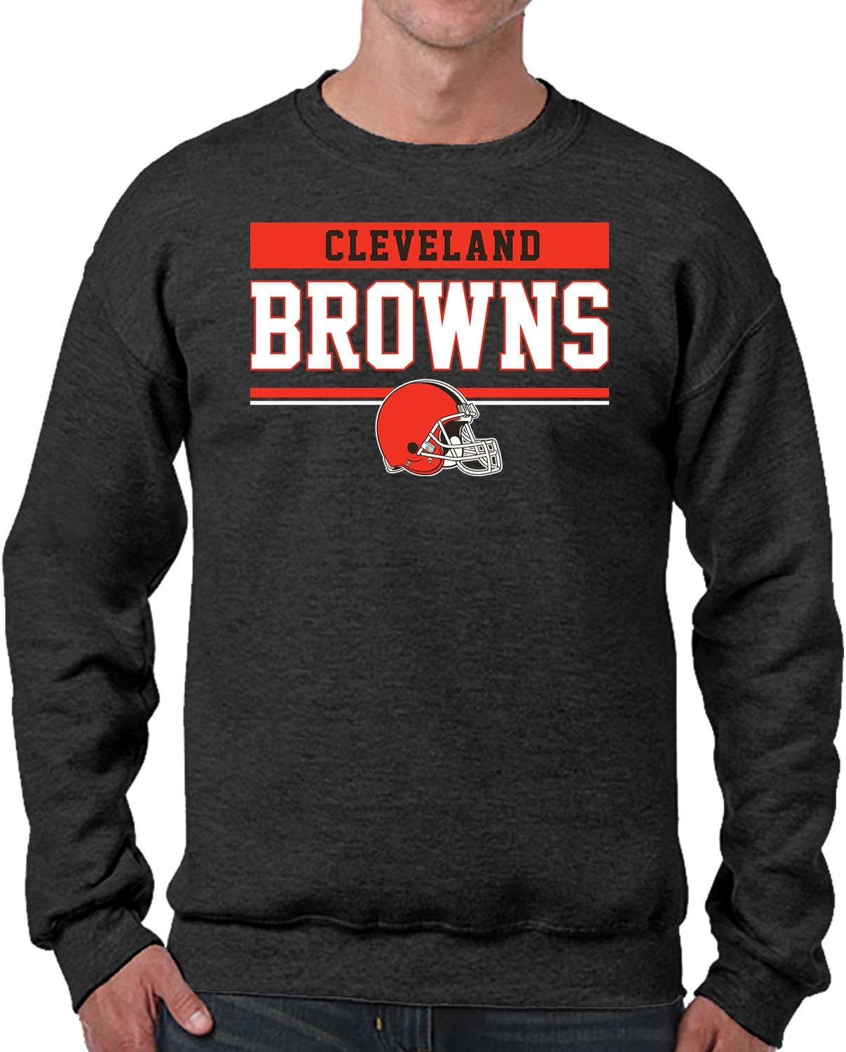Cleveland Browns Charcoal Crewneck Sweatshirt for Gameday Style