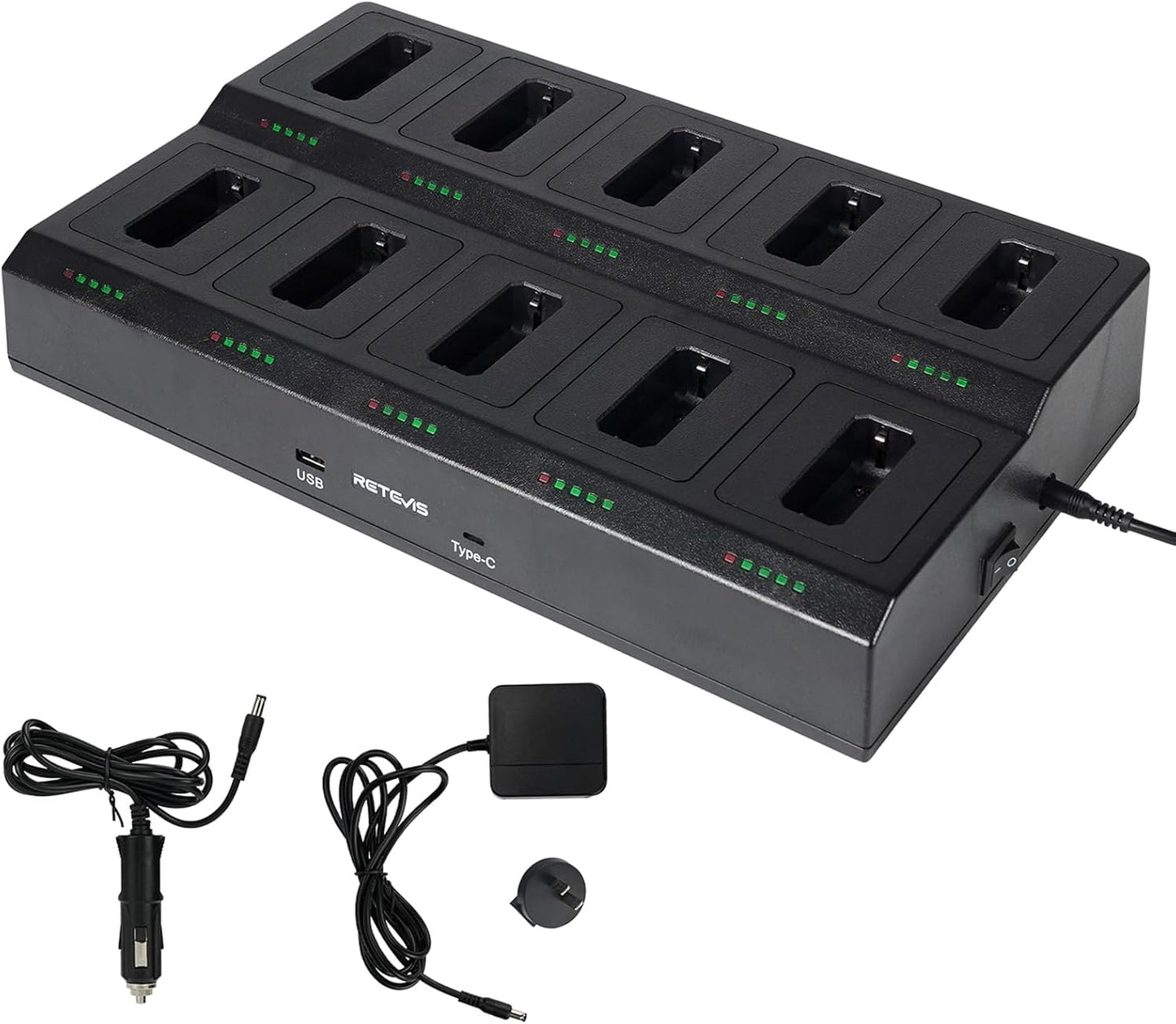 Retevis RT22 10-Way Walkie Talkie Charger for Efficient Charging