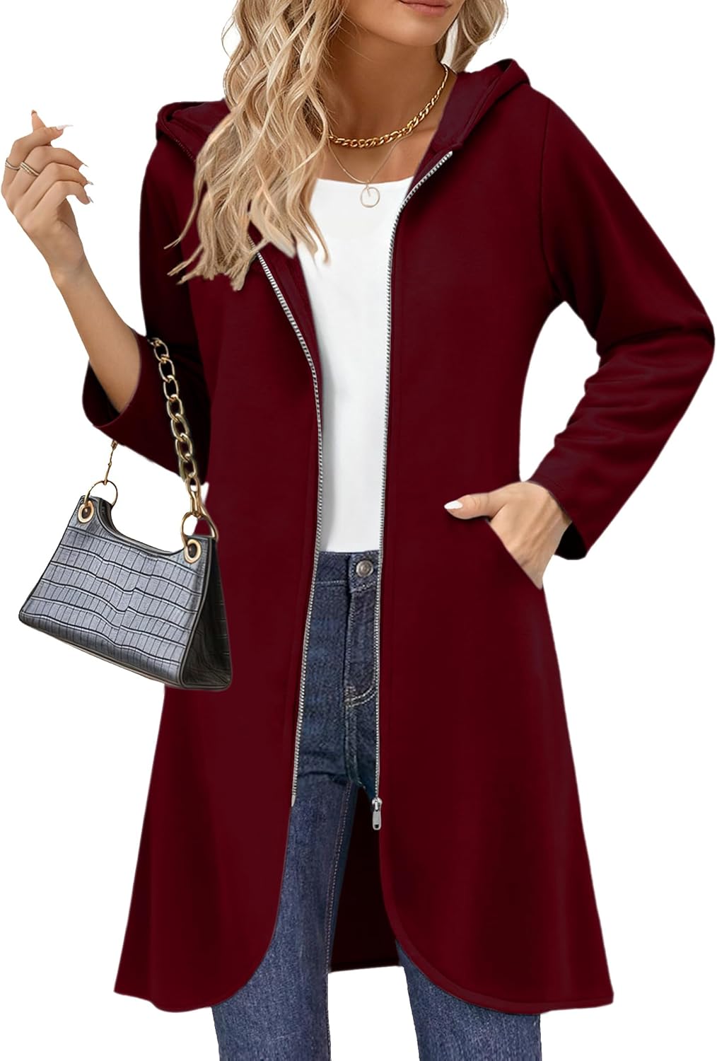 Zeagoo Women's Fall Jacket 2025 Zip Up Hoodies for Comfort