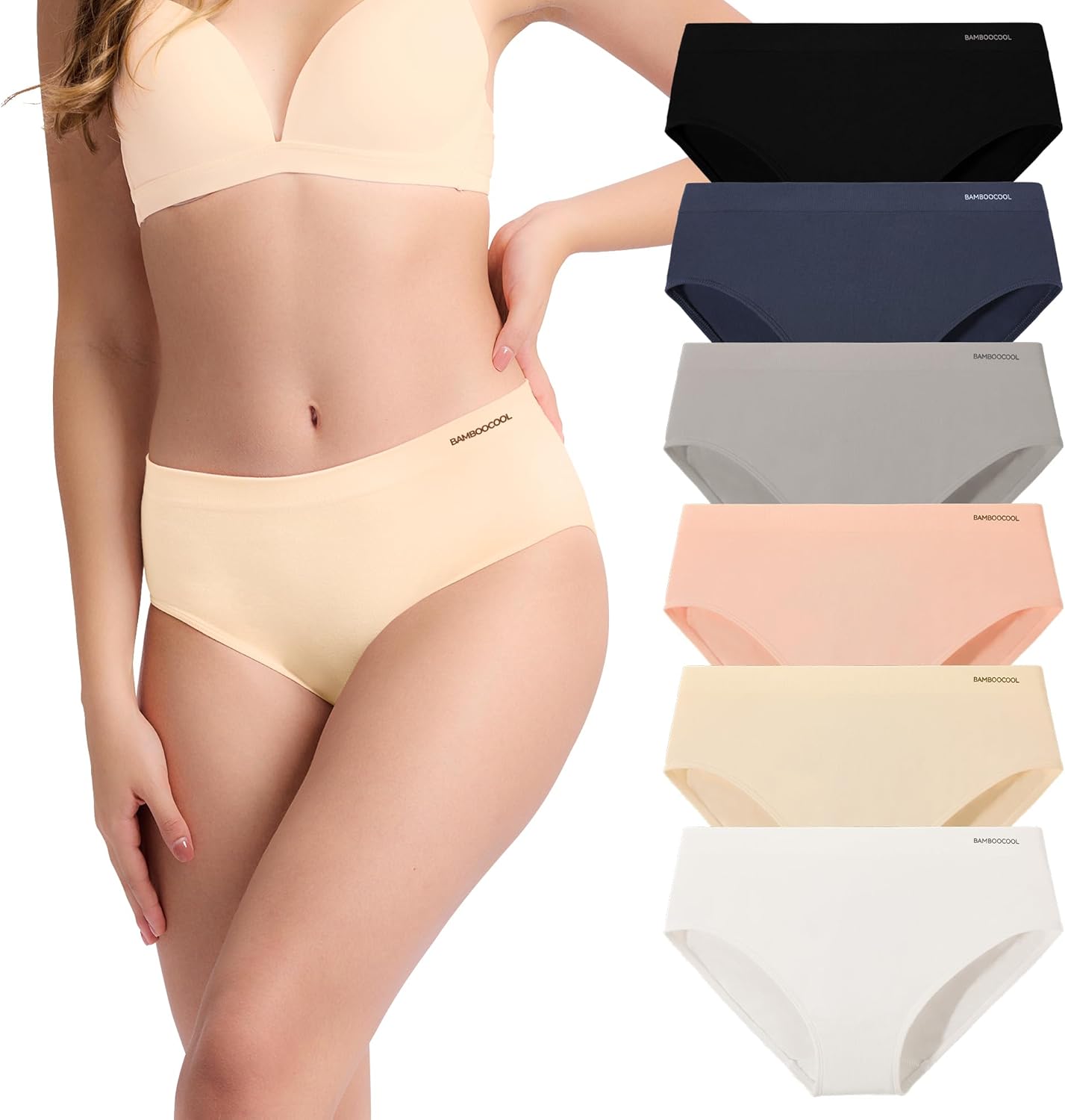 Bamboo Bikini Panties 6-Pack for Ultimate Comfort and Fit