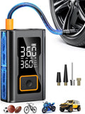 Digital Portable Tire Inflator with LED Light and Pressure Gauge