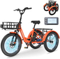 Electric Tricycle for Adults Folding E-Trike - Stable 500W/750W Power