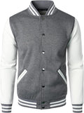 HOOD CREW Mans Varsity Baseball Jacket Cotton Blend