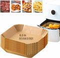 Air Fryer Disposable Square Paper Liner 6.3 in - Easy Cleanup