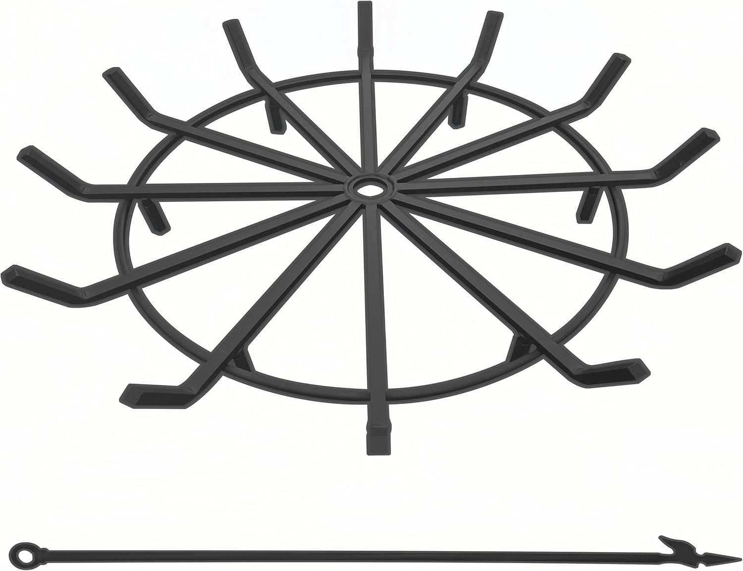 36 Inch Log Grate Heavy Duty Wrought Iron Fire Pit Accessory