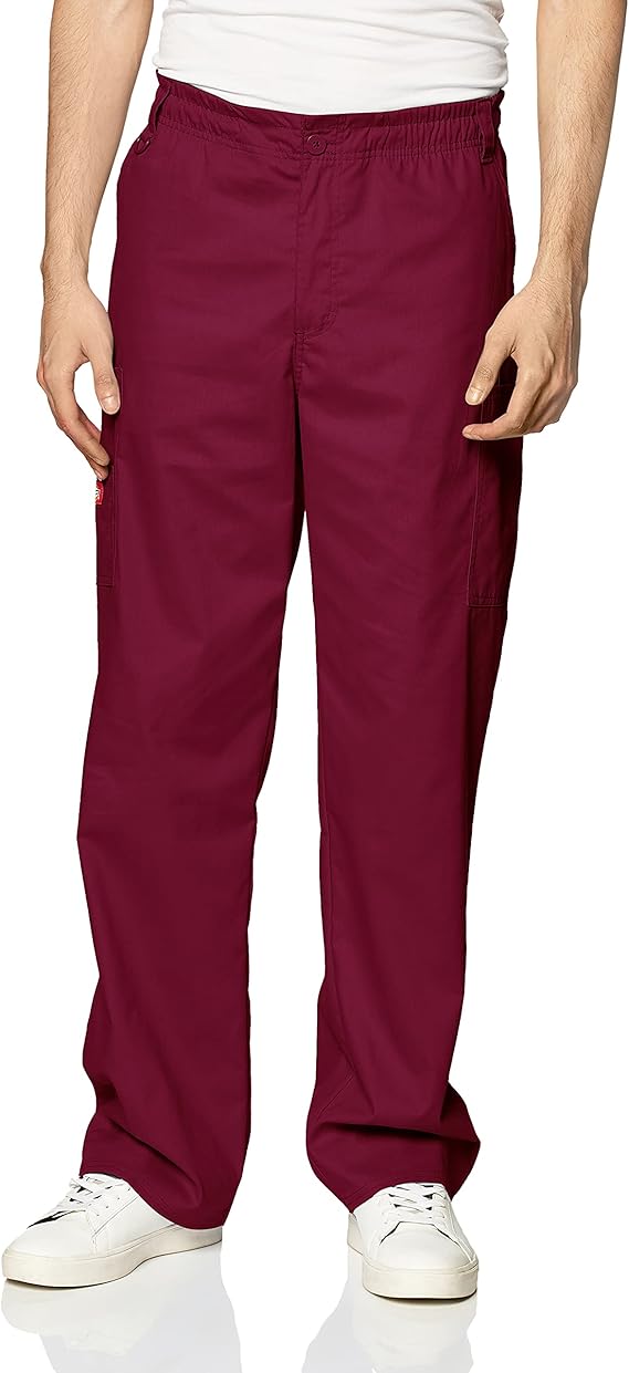 Dickies Men's Signature Elastic Waist Scrubs Pant for Comfort